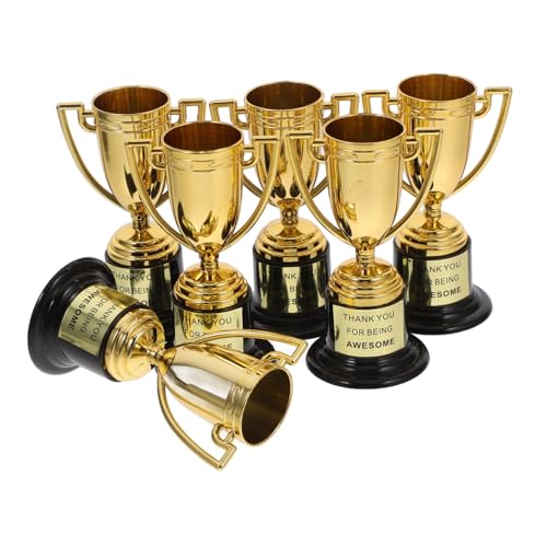 VILLFUL Mini-trophäen Aus Kunststoff Goldene Trophäenpreise Für Partys Preisverleihungen Anerkennung Wettbewerbe Belohnungen Sport von VILLFUL