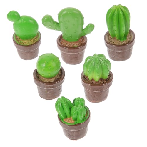 VILLFUL 6 Stück Simuliertes Kaktusmoos, Topf, Gartendekoration, Zubehör, Schreibtisch, Auto, Mini Ornamente, Kaktusfiguren, Bonsai Dekorationen Für Zuhause, Kaktus Ornament, Bonsai VILLFUL 6 Stück Simuliertes Kaktusmoos, Topf, Gartendekoration, Zubehör, Schreibtisch, Auto, Mini Ornamente, Kaktusfiguren, Bonsai Dekorationen Für Zuhause, Kaktus Ornament, Bonsai von VILLFUL