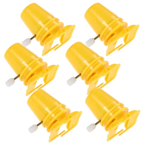VILLFUL 6 Stück Teiliges DIY Bewegungsset Kleine Gelbe Aufziehmechanismen Austauschbare Roboter Beinbewegungen für Tonfiguren Langlebiges Accessoire von VILLFUL