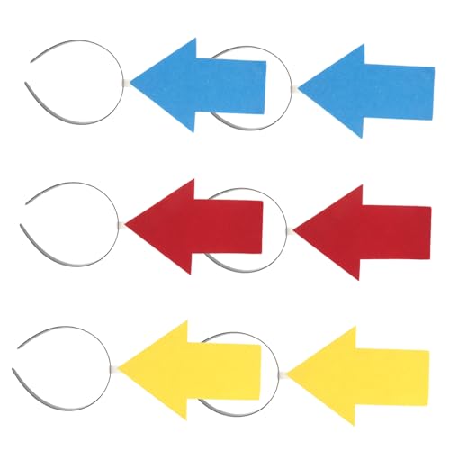 VILLFUL 6 Stück Teiliges Lustiges Pfeilkopf-headband Einzigartiger Pfeilkopf Haarreif für Frauen Mädchen Leichter Party-haarschmuck Auffälliges Festival-zubehör für Fotoshootings Halloween von VILLFUL