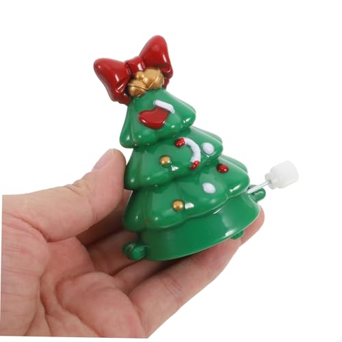 VILLFUL 6 Stück Teiliges Weihnachtsaufziehspielzeug Bunte Kunststoff Wind Up Toys mit Schneemann Weihnachtsbaum Pinguin Interaktives Springen und Laufen als Partygeschenk und von VILLFUL