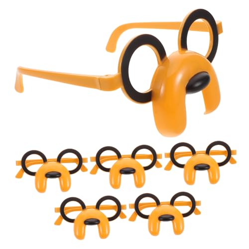 VILLFUL 6 Stück Welpenbrille Gastgeschenke Für Hunde Hundebrillen Accessoire Hunde Mit Brille Partybrillen Für Lustige Hundebrille Hunde-cosplay-brille Kinderglas Plastik von VILLFUL