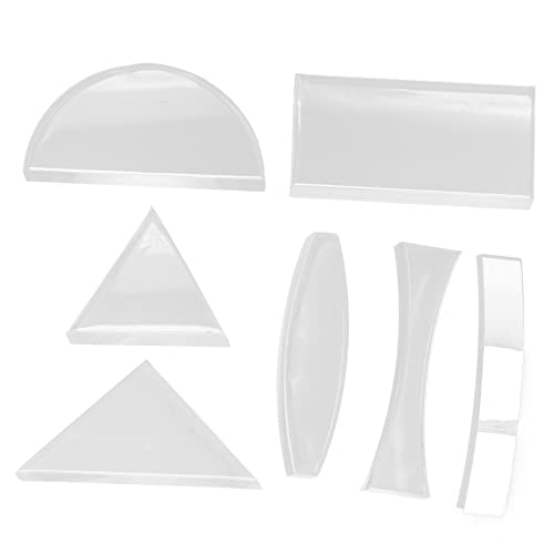 VILLFUL 7 Teiliges Optisches Linsenset, Transparente Optische Linse, Optische Linse Für Die Mittelschule, Optische Linse Für Die Physik, Transparente Konvexe Linse, Linse Für Den von VILLFUL