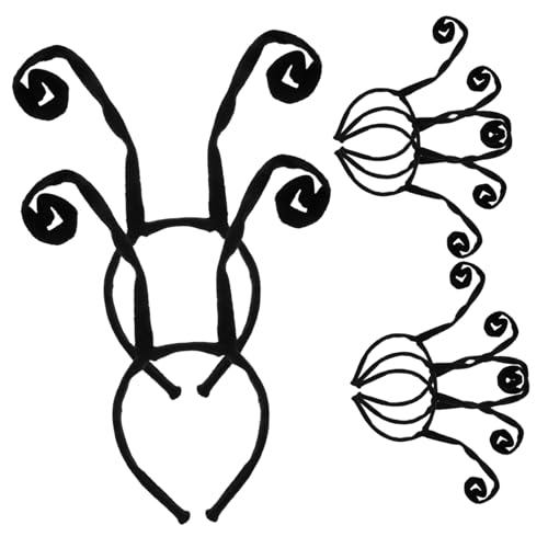 VILLFUL 8 Stück Teiliges Halloween Ant Tentacles Haarband Schwarzer DIY Kopfschmuck mit Einzigartigem Horror Design für Kostüm und Cosplay Partys Kreative Halloween Haardeko VILLFUL 8 Stück Teiliges Halloween Ant Tentacles Haarband Schwarzer DIY Kopfschmuck mit Einzigartigem Horror Design für Kostüm und Cosplay Partys Kreative Halloween Haardeko von VILLFUL
