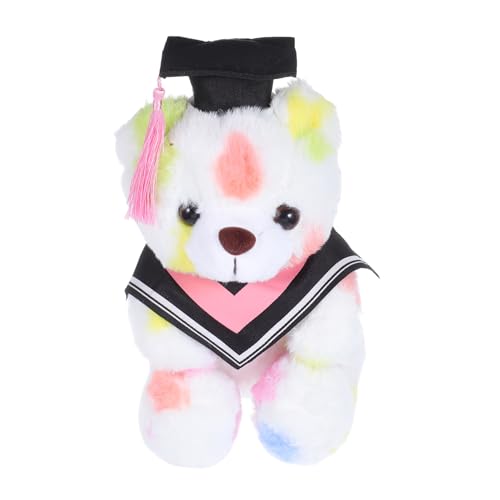 VILLFUL Abschlussbär Plüschpuppe mit Doktorhut Weiches und Bequemes Kuscheltier für Abschlussfeier Dekoration und Erinnerungsgeschenk für Absolventen von VILLFUL