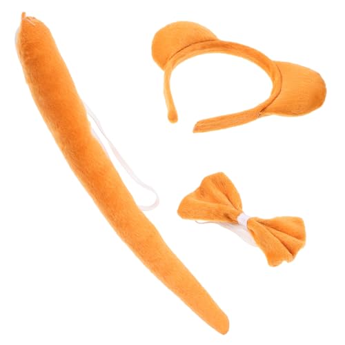 VILLFUL Bärenohren Stirnband mit Fliege und Tierkostüm Zubehör für Erwachsene Cosplay Accessoires für Halloween Mottoparty Karneval und Rollenspiele von VILLFUL