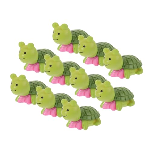 VILLFUL Cupcake-Topper 10St Schildkrötenzubehör Mikro-Schildkröten-Statue Aquariumdekoration Ornament Mini Puppenhauszubehör von VILLFUL