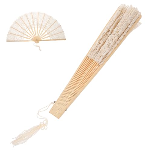 VILLFUL Faltbarer Handfächer Quaste Eleganter Orientalischer Fächer für Hochzeiten Partys und Tanzaufführungen für Frauen und der Chinesischen Kultur von VILLFUL