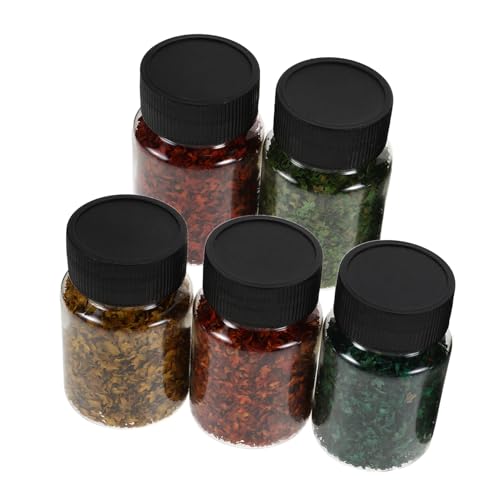 VILLFUL Flaschen Realistische Miniatur Simulation Laub für DIY Mini Landschaftsdeko mit Vielseitigen Blättern in Farben für Architektur Diorama Bastelprojekte von VILLFUL