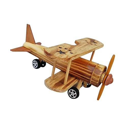 VILLFUL Flugzeug Holzpuzzle Hängende Flugzeugverzierung Ornament Spielzeugflugzeug hölzern von VILLFUL
