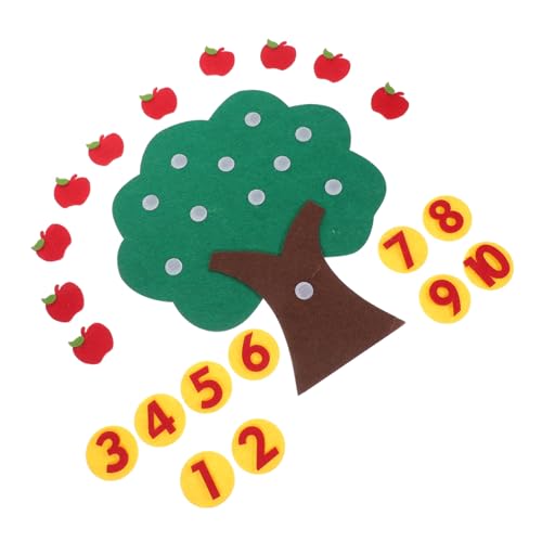 VILLFUL Gewebtes Math Puzzle Zahlen Lernspielzeug mit Glatten Kanten und Sicherem Filzmaterial für Digitales Kognitives Zuordnungsspiel für Vorschule und Montessori von VILLFUL