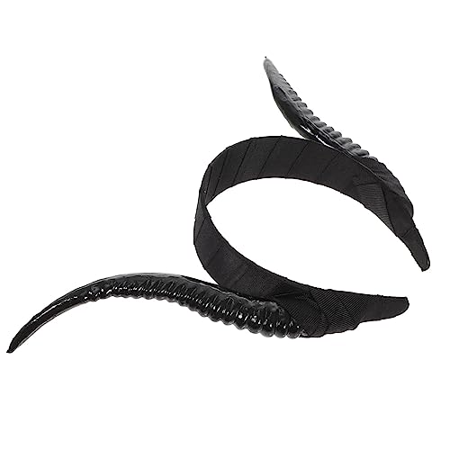 VILLFUL Halloween Haarreif mit Simulierten Antilopenhörnern Teufelshörner Stirnband Leichtes Gothic Kopfstück für Party Cosplay Teufelshorn Haarschmuck Schwarzes Dämonen Accessoire VILLFUL Halloween Haarreif mit Simulierten Antilopenhörnern Teufelshörner Stirnband Leichtes Gothic Kopfstück für Party Cosplay Teufelshorn Haarschmuck Schwarzes Dämonen Accessoire von VILLFUL