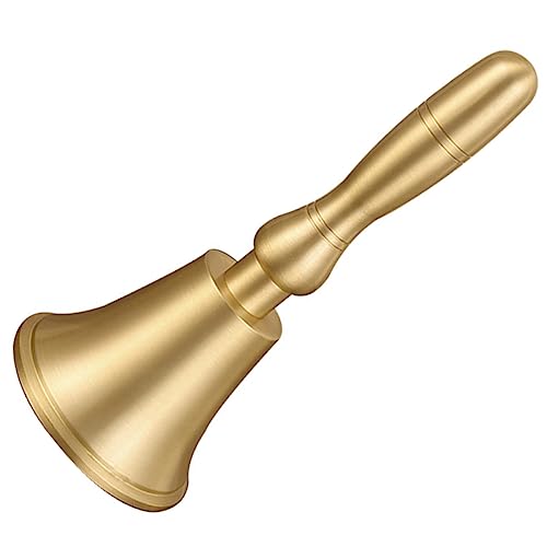VILLFUL Handglocke aus Reinem Kupfer für Vintage Empfangsglocke mit Holzgriff für Schule Partys und Haustiertraining Klare Klangqualität Robust und Langlebig VILLFUL Handglocke aus Reinem Kupfer für Vintage Empfangsglocke mit Holzgriff für Schule Partys und Haustiertraining Klare Klangqualität Robust und Langlebig von VILLFUL