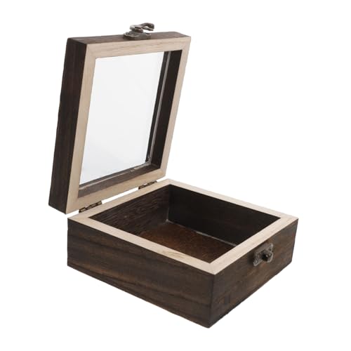 VILLFUL Holz insekten sammlungskasten Flip top Aufbewahrungsbox für Kleine Proben Schmetterlingsvitrine aus Massivem Holz zum Schutz und Präsentation von Insekten und Trockenblumen von VILLFUL