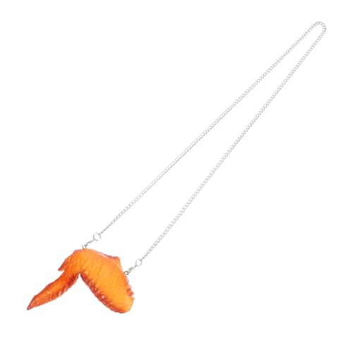 VILLFUL Hühnerflügel Halskette, Hip Hop Halskette, Lebensmittel Anhänger, Lebensmittel Dekoration, Gebratenes Huhn, Anhängerkette, Partygeschenk, Simulations Lebensmittel Halskette, VILLFUL Hühnerflügel Halskette, Hip Hop Halskette, Lebensmittel Anhänger, Lebensmittel Dekoration, Gebratenes Huhn, Anhängerkette, Partygeschenk, Simulations Lebensmittel Halskette, von VILLFUL