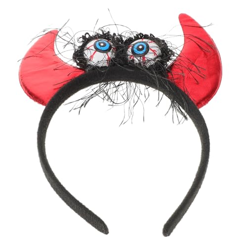 VILLFUL Leuchtendes Teufelshorn Haarreif Halloween Kopfschmuck mit Augen Dekor Party Foto Requisit Leichter Stirnband Fasching Karneval Cosplay Zubehör VILLFUL Leuchtendes Teufelshorn Haarreif Halloween Kopfschmuck mit Augen Dekor Party Foto Requisit Leichter Stirnband Fasching Karneval Cosplay Zubehör von VILLFUL