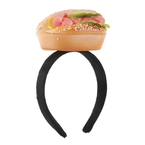 VILLFUL Lustiger Hamburger Hot Dog Haarreif Lebensmittel Haarreifen Karneval Halloween Kostüm Party Zubehör Leicht und Realistisch für Kreative Outfits VILLFUL Lustiger Hamburger Hot Dog Haarreif Lebensmittel Haarreifen Karneval Halloween Kostüm Party Zubehör Leicht und Realistisch für Kreative Outfits von VILLFUL