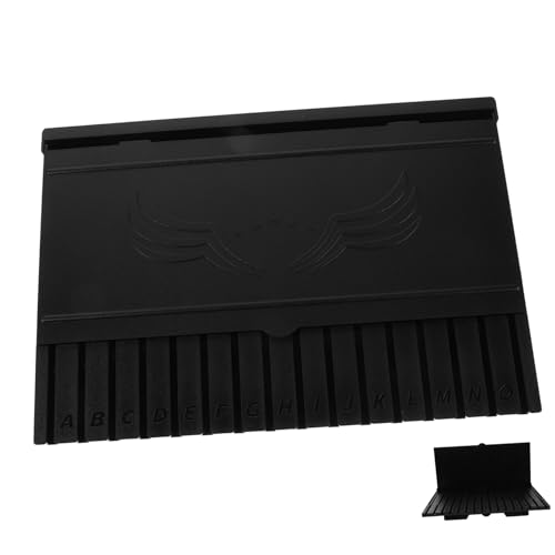 VILLFUL Modellteile Ablage Rack Schwarz mit Buchstaben Alphabetische Sortierung Robustes Hobby Organizer Regal für Modellbau Zubehör Kompakte Aufbewahrung Kompatibel mit Gundam von VILLFUL