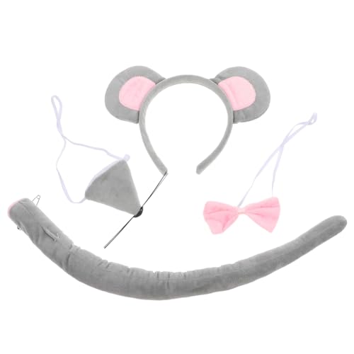 VILLFUL Niedliches Kostüm Set Teilig mit Flauschigem Stirnband Schleife Nase und Weiches Hautfreundliches Material für Tierkostüm Cosplay Partys Karneval und Fotoshootings VILLFUL Niedliches Kostüm Set Teilig mit Flauschigem Stirnband Schleife Nase und Weiches Hautfreundliches Material für Tierkostüm Cosplay Partys Karneval und Fotoshootings von VILLFUL