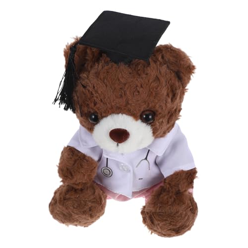 VILLFUL Plüsch für Absolventen Süßes Kuscheltier für Medizinstudenten und Gesundheitsprofis zur Abschlussfeier mit Outfit von VILLFUL
