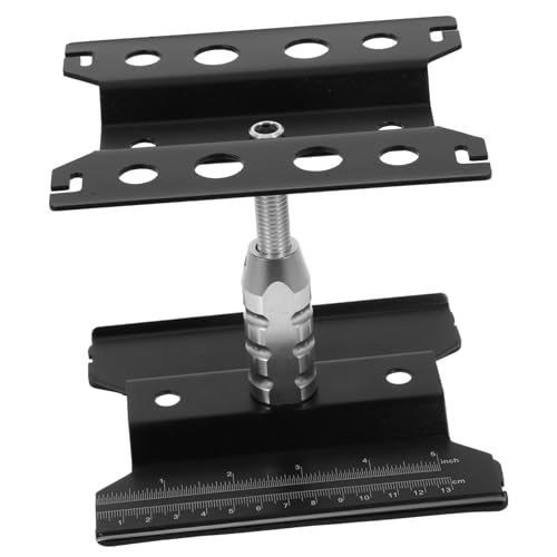 VILLFUL Rc Car Work Stand Aluminiumlegierung Reparatur Workstation mit Verstellbarer Höhe und Rutschfester Ablage Integrierte Messskala für Präzise Einstellungen Kompakt und Transportabel von VILLFUL