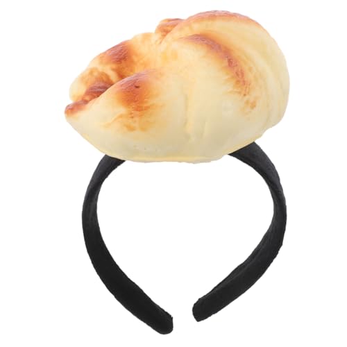 VILLFUL Realistisches Croissant Haarreif Lustiges Food Headband Cartoon Brot Haarschmuck für Halloween Party Foto Requisiten Dessert Accessoire VILLFUL Realistisches Croissant Haarreif Lustiges Food Headband Cartoon Brot Haarschmuck für Halloween Party Foto Requisiten Dessert Accessoire von VILLFUL