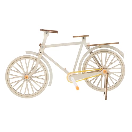 VILLFUL Realistisches Holz-fahrradmodell zum Selbstmontieren Retro Desktop-deko Detailgetreues Vintage-Bike als Miniatur Pädagogisches DIY-kit für Sicher und Handwerklich Gestaltet von VILLFUL