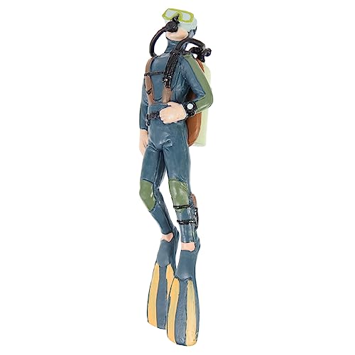 VILLFUL Aquarium Taucher Statue Ornament Aquarium Decor Realistische Taucher Modell Landschaftsbau Ornament von VILLFUL