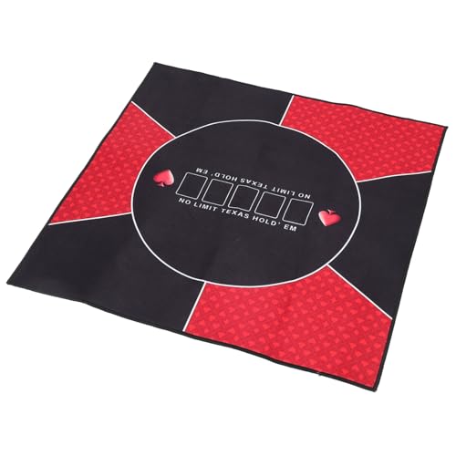 VILLFUL Texas Hold'em Tischunterlage, Rechteckige Tischmatte, Pokertischabdeckung, rutschfeste Tischabdeckung, Spielkartenmatte, Pokerkissen, Pokertischmatte, Schutzmatte Für von VILLFUL