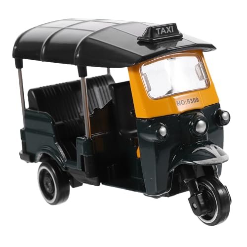VILLFUL Vintage Dreirad Modell Retro Tricycle Dekoration für Schreibtisch Zuhause Langlebiges und Realistisches Design für Vintage Stil Deko Rustikales Fahrzeugmodell Dunkelgrün von VILLFUL