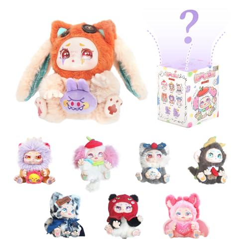 VILRAK Plush Blind Box Figures, Cute Vinyl Blind Box Plush Doll, Kimmon Regain Myself Series Collectible Toys, Kawaii Action Figure Mystery Box for Birthday, Single Box (1 of 8 Styles) von VILRAK