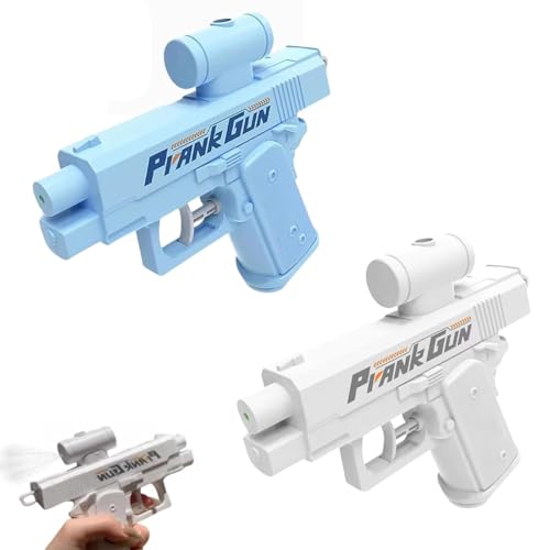 2Pcs Prank Water Gun,Prank Two-Way Water Gun for Adults,Prank Reverse Prank Surprise Squirt Water Guns Can Spray from Front and Back,Funny Water Gun Toy Prank Toy for Party Games (Blau+Weiß) von VIMAZ