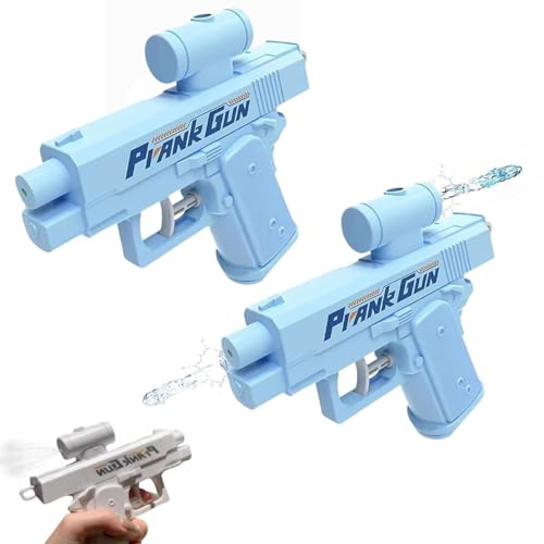 2Pcs Prank Water Gun,Prank Two-Way Water Gun for Adults,Prank Reverse Prank Surprise Squirt Water Guns Can Spray from Front and Back,Funny Water Gun Toy Prank Toy for Party Games (Blau (2 Stück)) von VIMAZ