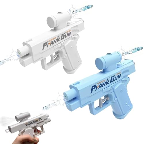 2Pcs Prank Water Gun,Prank Two-Way Water Gun for Adults (Blau+Weiß) von VIMAZ