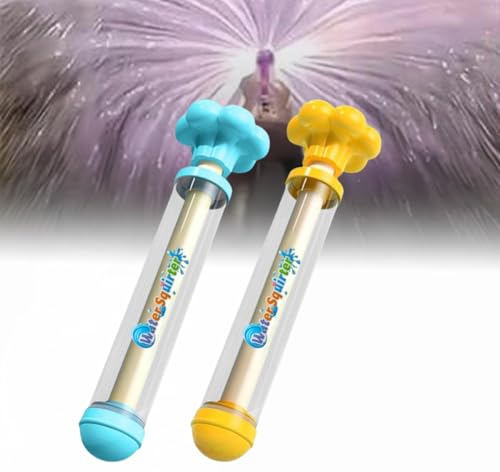 Feuerwerks Wasserpistole Spielzeug,Feuerwerks,WassersprüHspielzeug,Romantisches Feuerwerk Wasserpistole für Paare,Hochdruck Water Squirter Im Feuerwerksstil zum Baden,Pool, Party (2Pcs(Blau + Gelb)) von VIMAZ