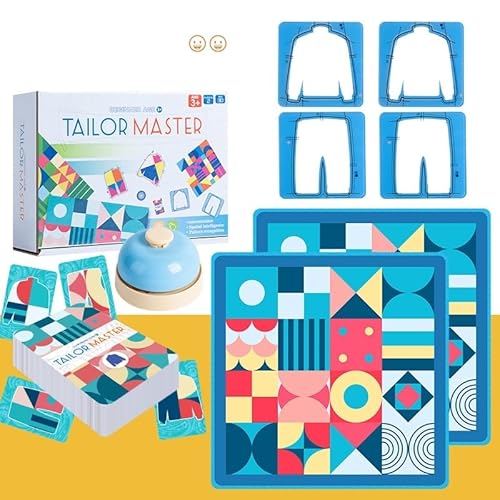VIMAZ Tailor Master Matching-Spiel, Tailor Master Brettspiel - Denk- und Konzentrationstrainingsspielzeug, Kinderpuzzle, Doppelbattle-Tischspiel Interaktive Zuordnungsspiele Für Kinder (A) von VIMAZ