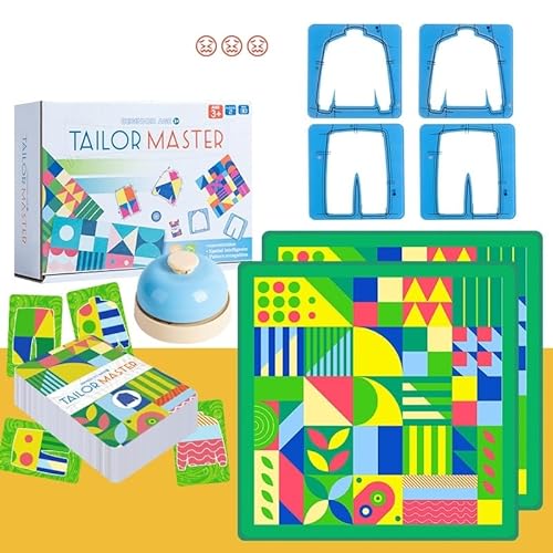 VIMAZ Tailor Master Matching-Spiel, Tailor Master Brettspiel - Denk- und Konzentrationstrainingsspielzeug, Kinderpuzzle, Doppelbattle-Tischspiel Interaktive Zuordnungsspiele Für Kinder (B) von VIMAZ