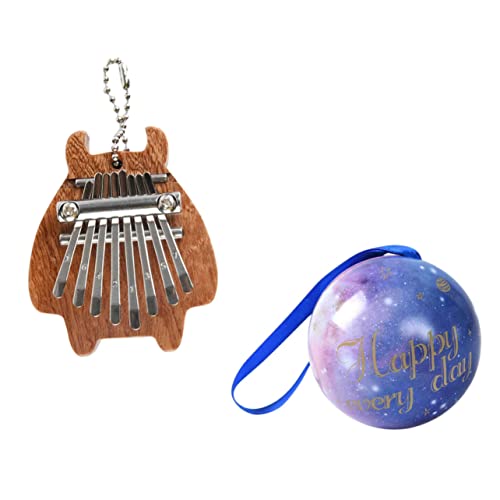 VINTORKY 1 Satz Kalimba Töne für Anfänger Tragbares Musikinstrument mit Lanyard und Geschenkball für Musikliebhaber zu Weihnachten und Geburtstagen VINTORKY 1 Satz Kalimba Töne für Anfänger Tragbares Musikinstrument mit Lanyard und Geschenkball für Musikliebhaber zu Weihnachten und Geburtstagen von VINTORKY