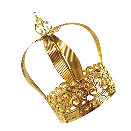 VINTORKY 1 Stück Geburtstagskuchen Dekoration Krone Tortenornament Helle Goldfarbe Leichtes und Tragbares Krone Haarband für Hochwertige Verarbeitung Design für Unvergessliche Feiern VINTORKY 1 Stück Geburtstagskuchen Dekoration Krone Tortenornament Helle Goldfarbe Leichtes und Tragbares Krone Haarband für Hochwertige Verarbeitung Design für Unvergessliche Feiern von VINTORKY