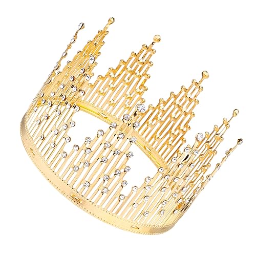 VINTORKY 1 Stück Krone Cake Topper Goldene Tiara für Kindergeburtstag Hochzeiten und Partys Tortendekoration für Besondere Anlässe VINTORKY 1 Stück Krone Cake Topper Goldene Tiara für Kindergeburtstag Hochzeiten und Partys Tortendekoration für Besondere Anlässe von VINTORKY