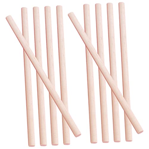 VINTORKY 10 Stück Teiliges Holz Rhythmusstöcke Natürliche Percussion Sticks zum Basteln und Musizieren Kreative Lerninstrumente für Mädchen und Jungen für Indoor und Outdoor Spielspaß von VINTORKY