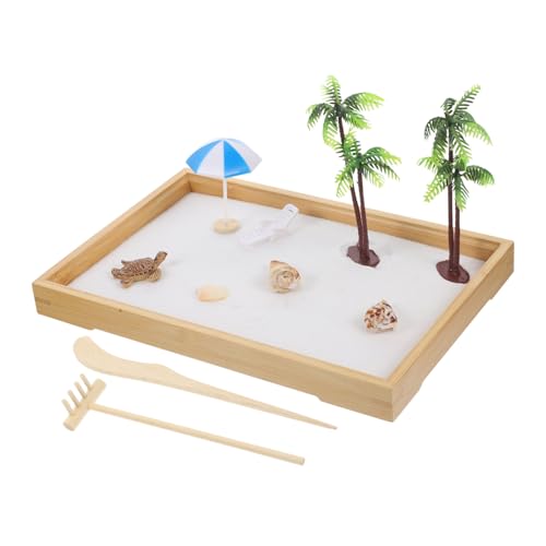 VINTORKY 1Satz Sandtablett für Miniatur Strandszenen DIY Zen Gartenornamente Kreative Tischdekoration für Zuhause Hochzeiten und Entspannende VINTORKY 1Satz Sandtablett für Miniatur Strandszenen DIY Zen Gartenornamente Kreative Tischdekoration für Zuhause Hochzeiten und Entspannende von VINTORKY