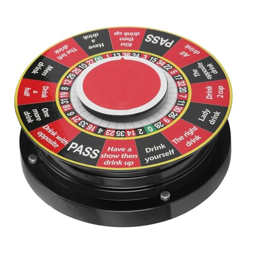 VINTORKY 1Stück Englischer Trinkspiel Plattenspieler für Ktv Partyunterhaltung Langlebiges Roulette Spiel Hochwertigem und Elektronik Vielseitig und Witzig für Trinkspiele VINTORKY 1Stück Englischer Trinkspiel Plattenspieler für Ktv Partyunterhaltung Langlebiges Roulette Spiel Hochwertigem und Elektronik Vielseitig und Witzig für Trinkspiele von VINTORKY