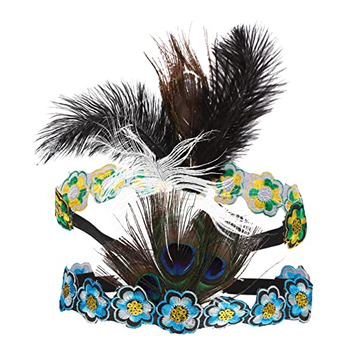 VINTORKY 2 Stück Retro Plume Haarband aus Materialien für für Kostümpartys Cosplay und Bühnenauftritte Einzigartiges Design für Perfekten VINTORKY 2 Stück Retro Plume Haarband aus Materialien für für Kostümpartys Cosplay und Bühnenauftritte Einzigartiges Design für Perfekten von VINTORKY