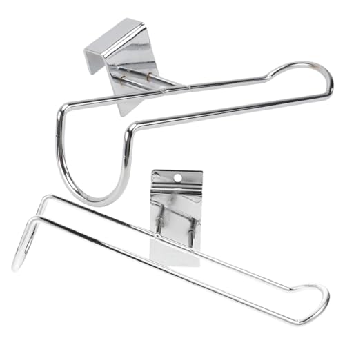 VINTORKY 2 Stück Skates Wandhalterung aus Schwarzem Metall mit Schlitzrohr für Roller und Inline Skates Platzsparendes Vertikales Display Regal mit Rutschfesten Gummipads Stabiler Display von VINTORKY