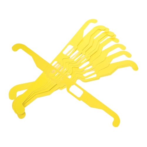 VINTORKY 20 Paare Rechteckige Beugungsbrillen Gelb Licht Party Brillen für Musikfestival Outdoor Veranstaltungen Bunte Leuchtbrillen als Partyzubehör von VINTORKY