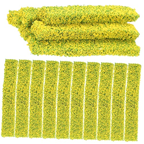 VINTORKY 20St Simulierte Mini-Blumenbüsche Miniatur-Blumenornament Miniatur-Wargaming-Gelände Zug Teppich Statisches Strauchmodell Miniaturpflanze Strauch klein Vegetation von VINTORKY