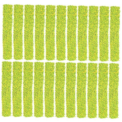 VINTORKY 20St Simulierte Mini-Blumenbüsche Mikrolandschaftsornament statisches Strauchvegetationsgruppen-Buschmodell Züge künstliche Blumen Miniaturpflanze Strauch getuftet von VINTORKY