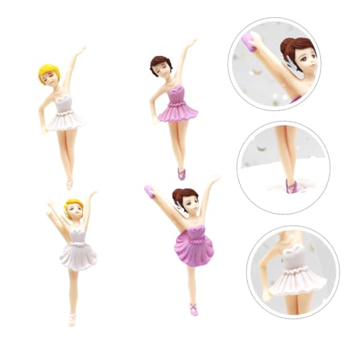 VINTORKY 4 Stück Teiliges Ballerina Tortendeko Niedliche Dessert Ornamente in Weiß und Umweltfreundliche Geburtstags Party Deko Langlebige Kuchenfiguren für Festliche Anlässe VINTORKY 4 Stück Teiliges Ballerina Tortendeko Niedliche Dessert Ornamente in Weiß und Umweltfreundliche Geburtstags Party Deko Langlebige Kuchenfiguren für Festliche Anlässe von VINTORKY