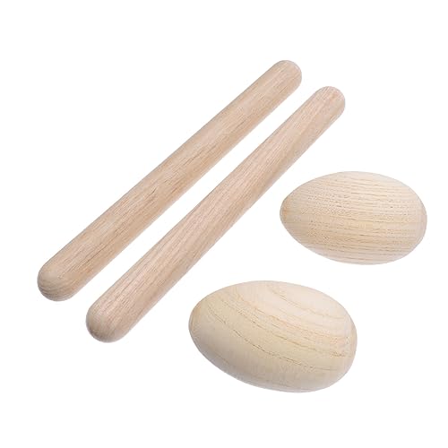VINTORKY 4Stücke Teiliges Holz Schlaginstrument Set Für Lummi Stick Und Schüttel Ei Für Musikalische Früherziehung Fördert Rhythmusgefühl Und Kreativität Sicher Und Langlebig VINTORKY 4Stücke Teiliges Holz Schlaginstrument Set Für Lummi Stick Und Schüttel Ei Für Musikalische Früherziehung Fördert Rhythmusgefühl Und Kreativität Sicher Und Langlebig von VINTORKY